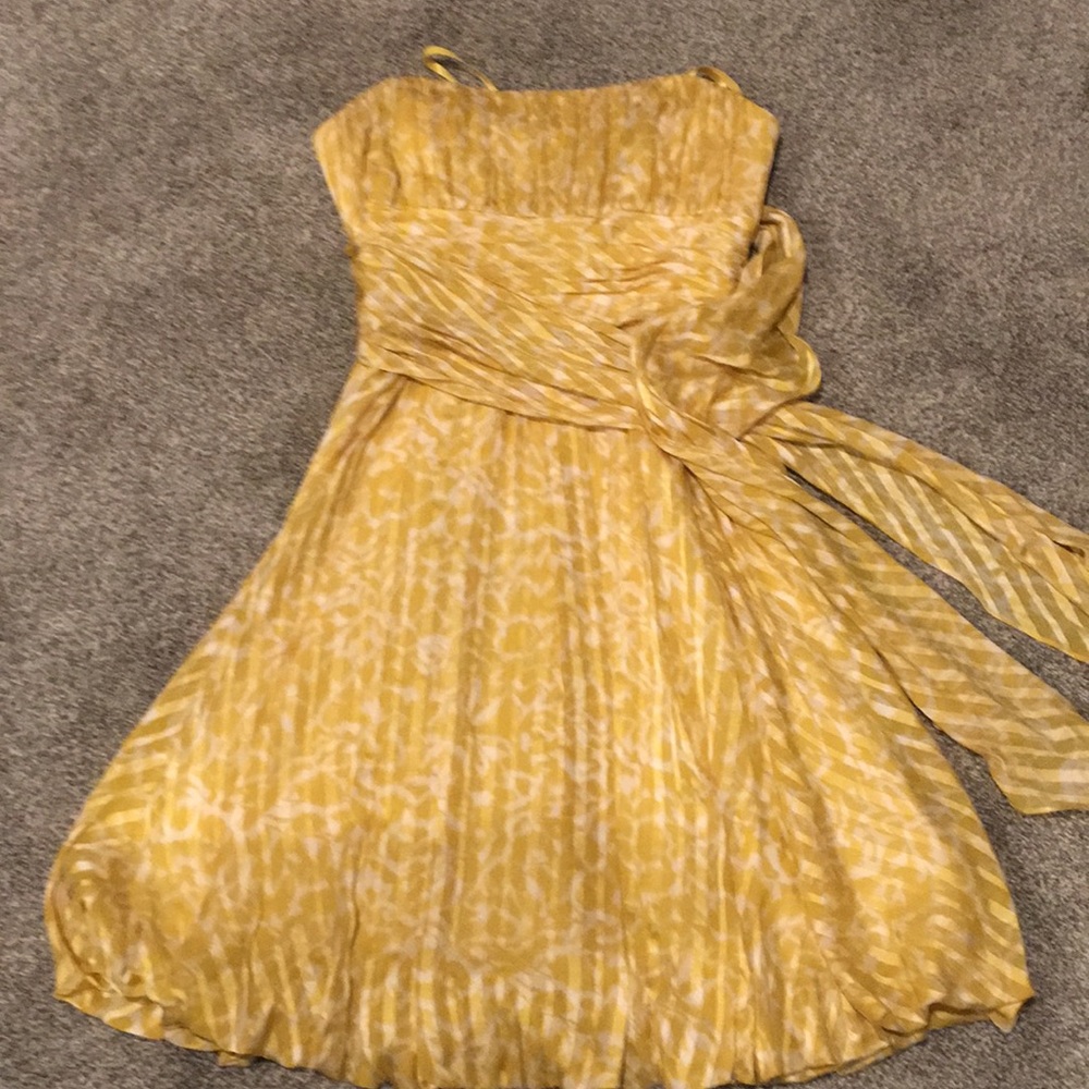 Yellow cocktail dress